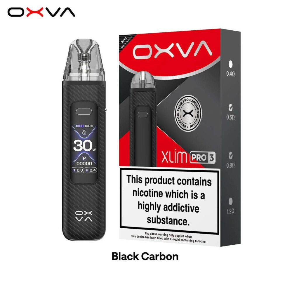【OXVA XLIM PRO 3｜黑碳纖】OXVA小蠻牛主機 電子煙主機